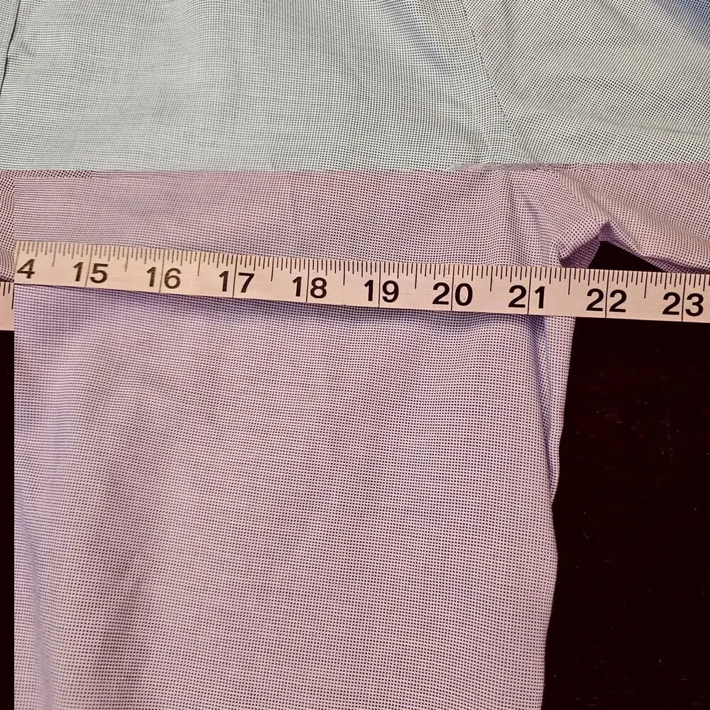 Banana Republic Non-Iron Slim Fit Men's Blue Dress Shirt Button Front Sz M FF771